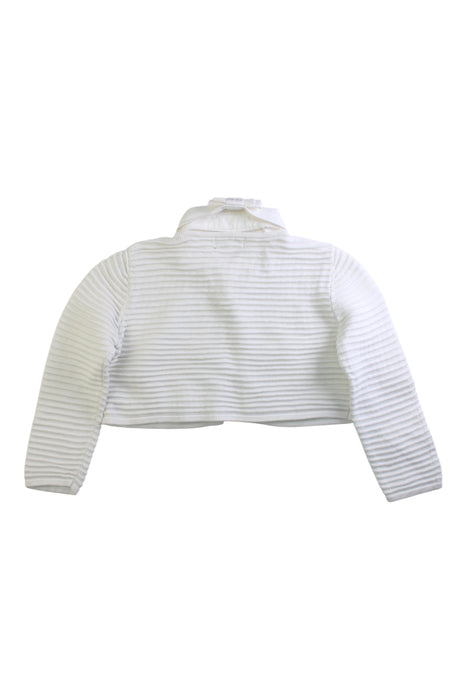 A White Cardigans from Bonpoint in size 6T for girl. (Back View)