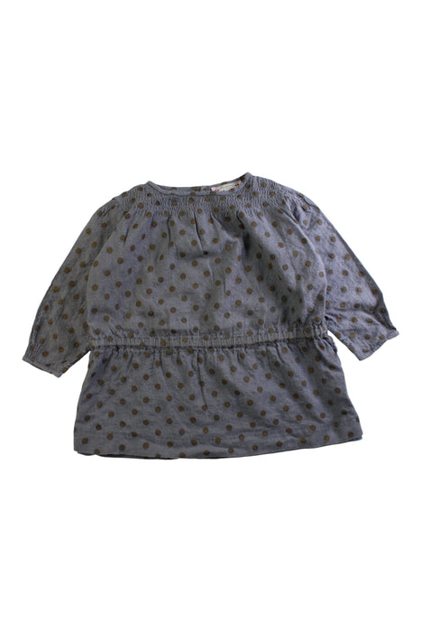A Grey Long Sleeve Dresses from Bonpoint in size 6T for girl. (Front View)