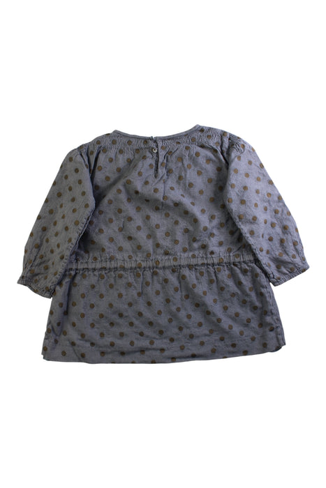 A Grey Long Sleeve Dresses from Bonpoint in size 6T for girl. (Back View)