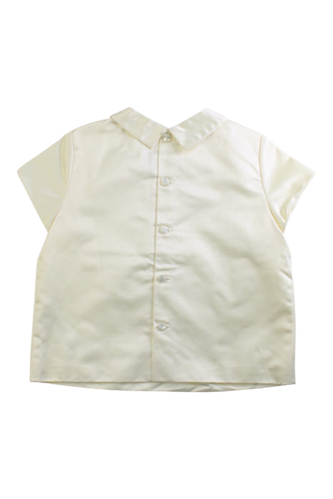 A Ivory Short Sleeve Tops from Bonpoint in size 6T for girl. (Back View)