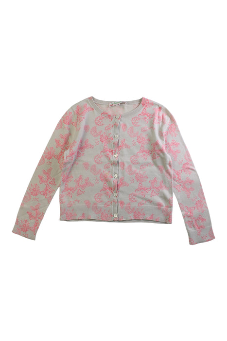 A Pink Cardigans from Bonpoint in size 6T for girl. (Front View)