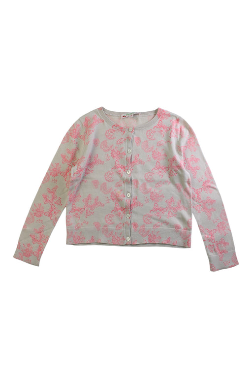 A Pink Cardigans from Bonpoint in size 6T for girl. (Front View)