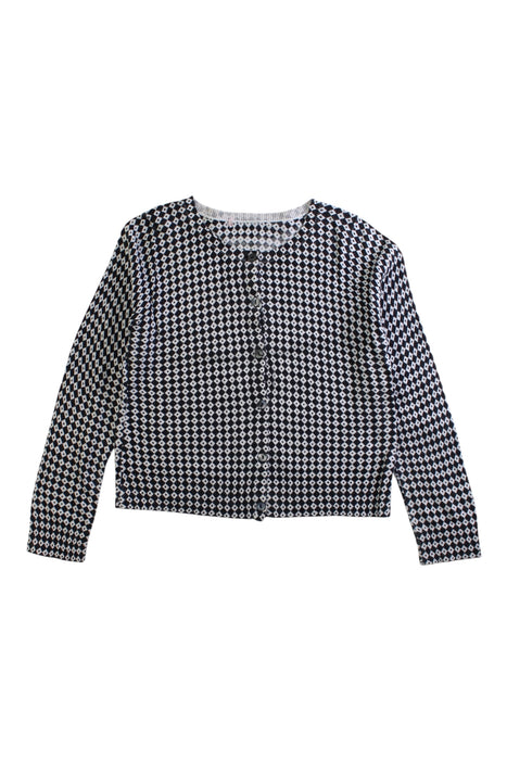 A Black Cardigans from Bonpoint in size 6T for girl. (Front View)