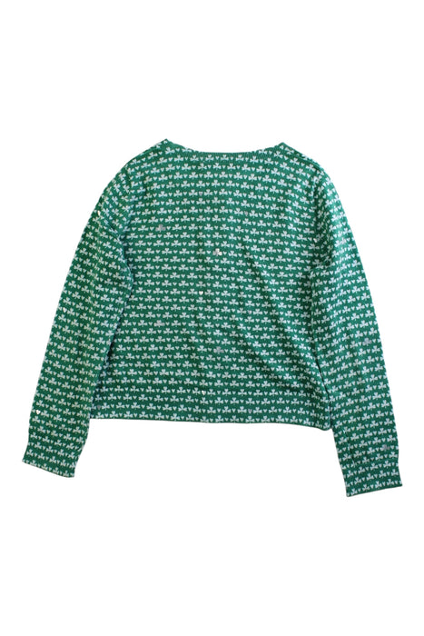 A Green Cardigans from Bonpoint in size 6T for girl. (Back View)
