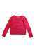 A Pink Cardigans from Bonpoint in size 6T for girl. (Front View)