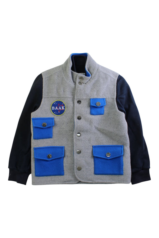 A Grey Outerwear Vests from Bora Aksu in size 4T for boy. (Front View)
