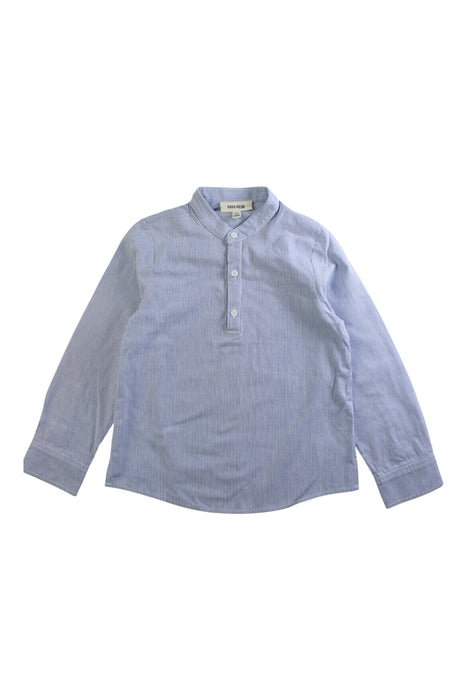 A Blue Long Sleeve Shirts from Bora Aksu in size 6T for boy. (Front View)