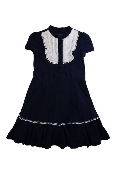 A Navy Short Sleeve Dresses from Nicholas & Bears in size 8Y for girl. (Front View)