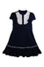A Navy Short Sleeve Dresses from Nicholas & Bears in size 8Y for girl. (Front View)