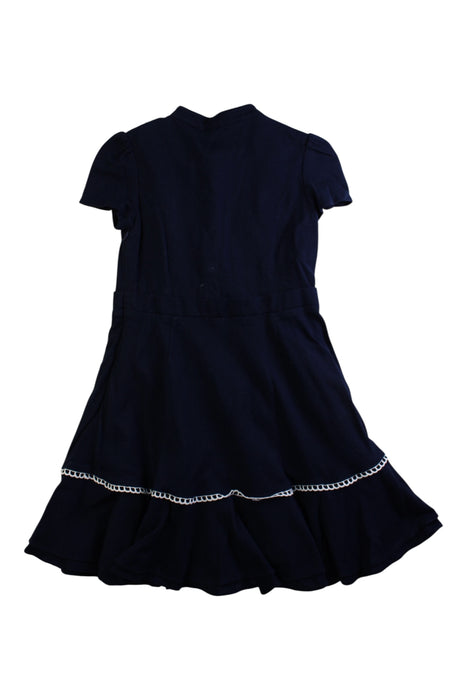 A Navy Short Sleeve Dresses from Nicholas & Bears in size 8Y for girl. (Back View)