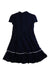 A Navy Short Sleeve Dresses from Nicholas & Bears in size 8Y for girl. (Back View)