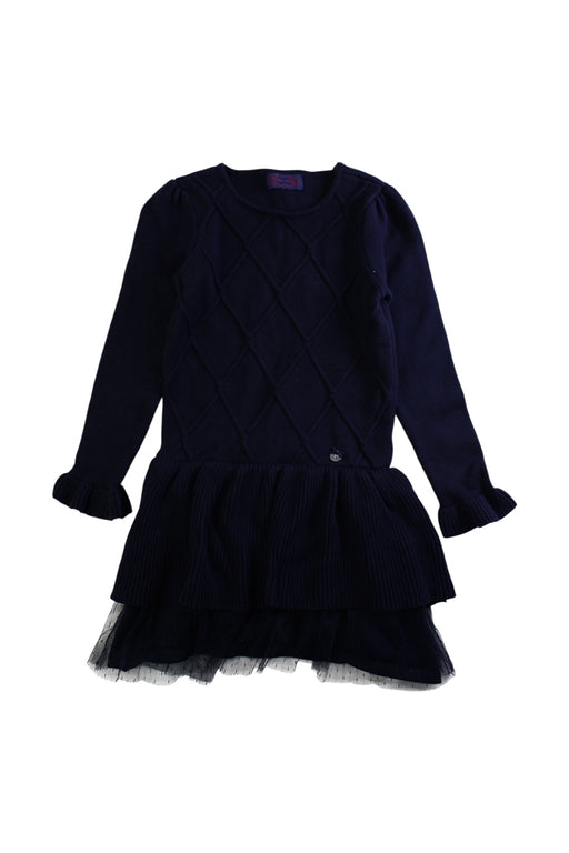 A Navy Sweater Dresses from Nicholas & Bears in size 6T for girl. (Front View)