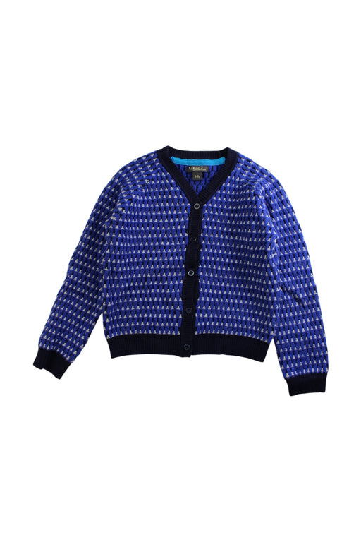 A Blue Cardigans from Velveteen in size 5T for girl. (Front View)