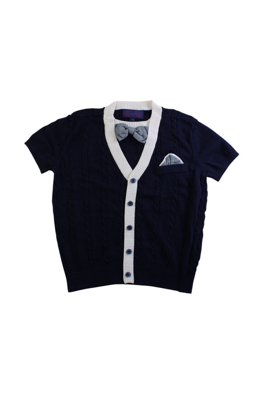 A Navy Short Sleeve Tops from Nicholas & Bears in size 4T for boy. (Front View)