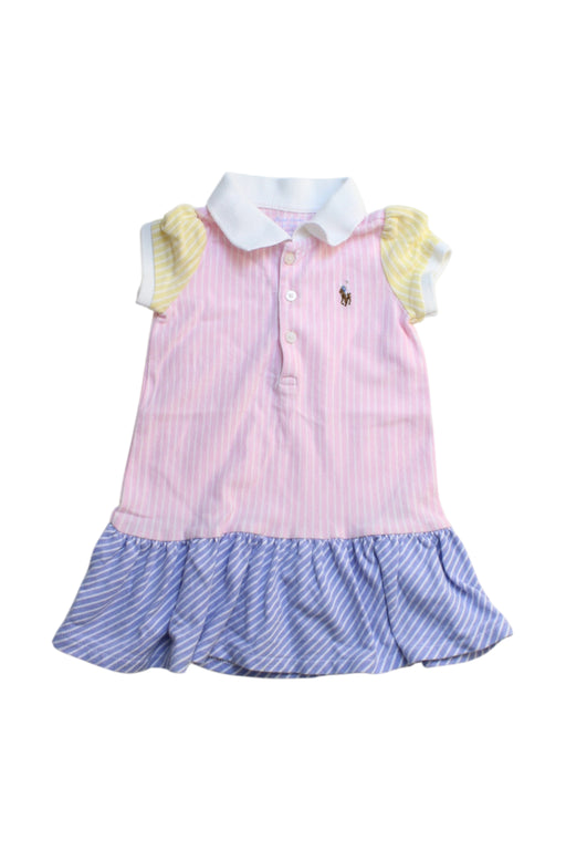A Multicolour Short Sleeve Dresses from Ralph Lauren in size 6-12M for girl. (Front View)