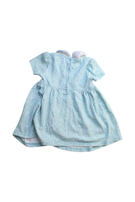 A Blue Short Sleeve Dresses from Jojo Maman Bébé in size 6-12M for girl. (Back View)