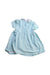 A Blue Short Sleeve Dresses from Jojo Maman Bébé in size 6-12M for girl. (Back View)