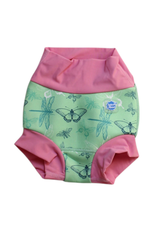 A Pink Swim Diapers from Splash About in size 6-12M for girl. (Front View)