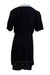 A Black Short Sleeve Dresses from Seraphine in size Maternity-M for maternity. (Back View)