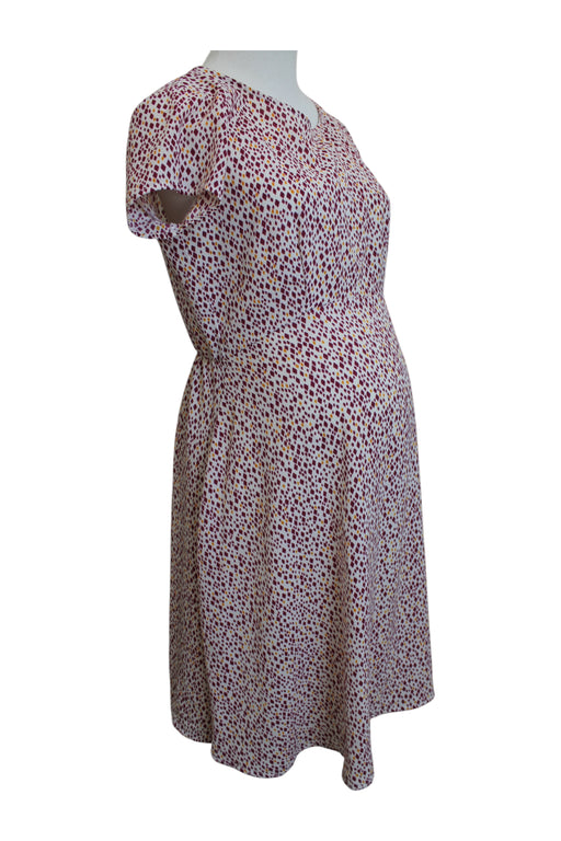 A Multicolour Short Sleeve Dresses from Seraphine in size Maternity-M for maternity. (Front View)