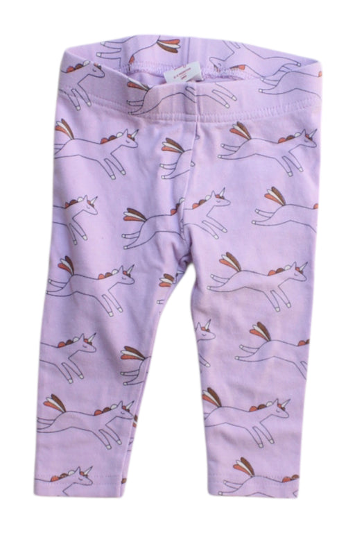 A Purple Leggings from Seed in size 0-3M for girl. (Front View)