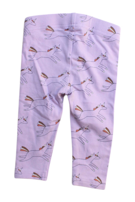 A Purple Leggings from Seed in size 0-3M for girl. (Back View)