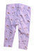 A Purple Leggings from Seed in size 0-3M for girl. (Back View)
