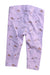A Purple Leggings from Seed in size 0-3M for girl. (Back View)