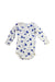 A White Long Sleeve Bodysuits from Petit Bateau in size 6-12M for neutral. (Front View)