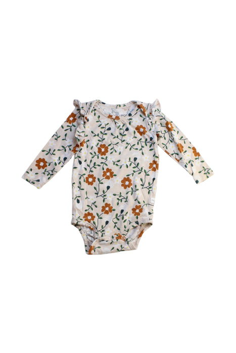 A Multicolour Long Sleeve Bodysuits from Lou Lou Lollipop in size 3-6M for girl. (Front View)