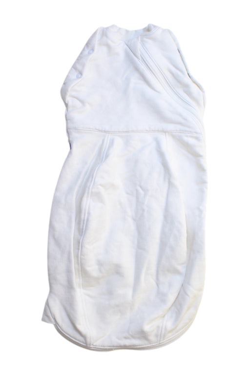A White Swaddles from The Gro Company in size 0-3M for neutral. (Front View)
