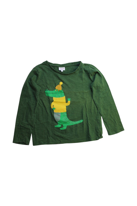 A Green Long Sleeve T Shirts from Seed in size 8Y for boy. (Front View)