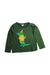 A Green Long Sleeve T Shirts from Seed in size 8Y for boy. (Front View)