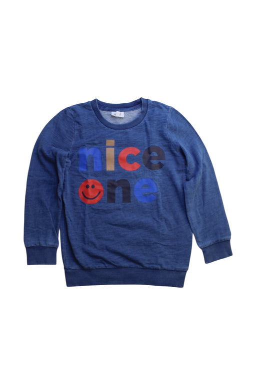 A Blue Crewneck Sweatshirts from Seed in size 8Y for boy. (Front View)
