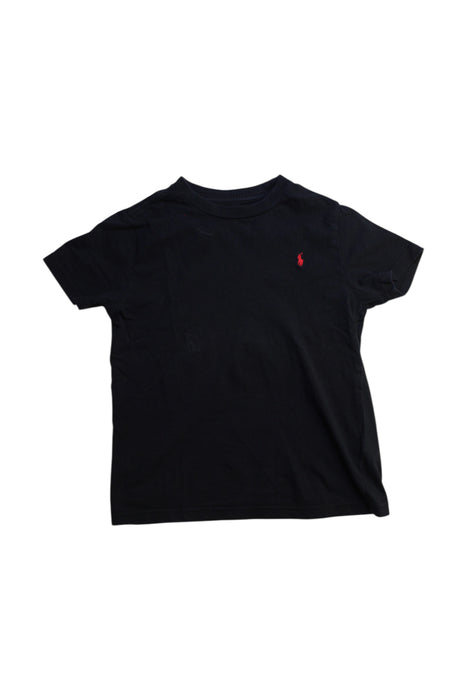 A Black Short Sleeve T Shirts from Polo Ralph Lauren in size 7Y for boy. (Front View)