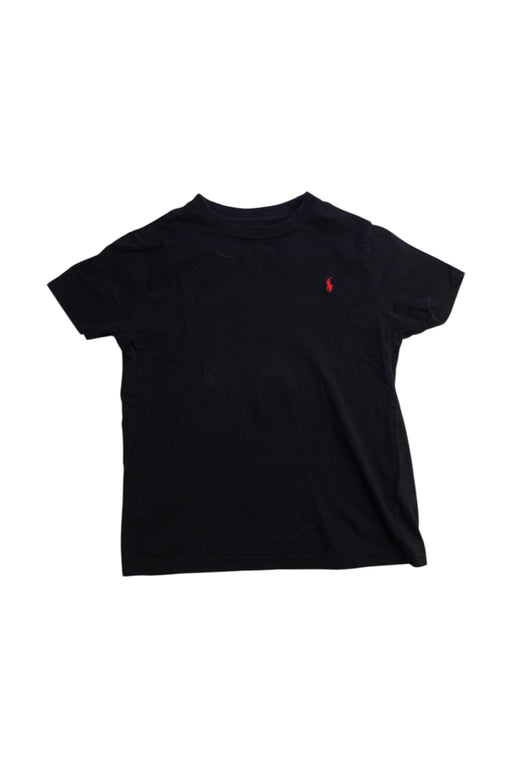 A Black Short Sleeve T Shirts from Polo Ralph Lauren in size 7Y for boy. (Front View)