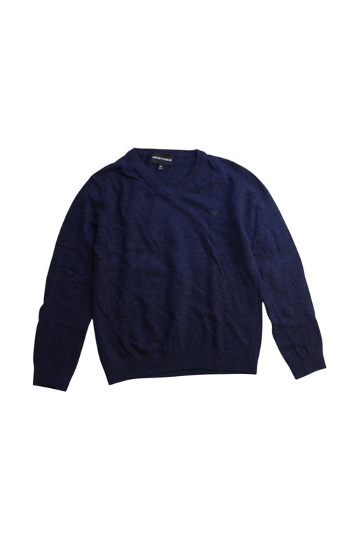 A Navy Knit Sweaters from Emporio Armani in size 8Y for boy. (Front View)