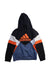 A Multicolour Hooded Sweatshirts from Adidas in size 10Y for boy. (Front View)