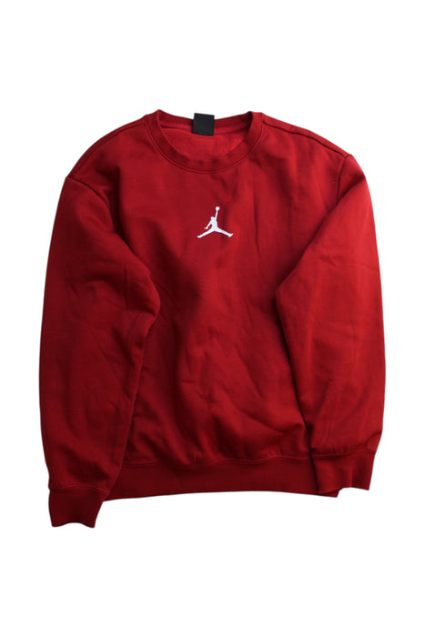 A Red Crewneck Sweatshirts from Air Jordan in size 14Y for boy. (Front View)