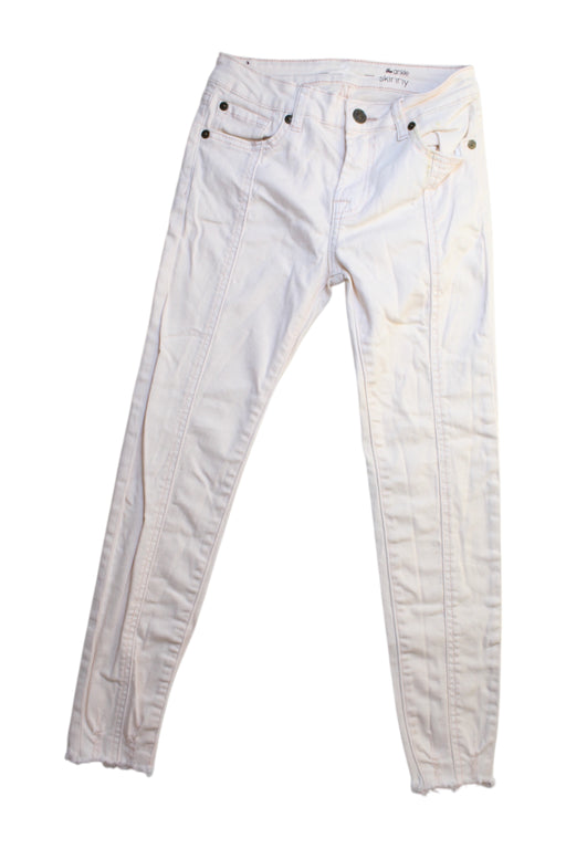A White Jeans from 7 For All Mankind in size 12Y for girl. (Front View)