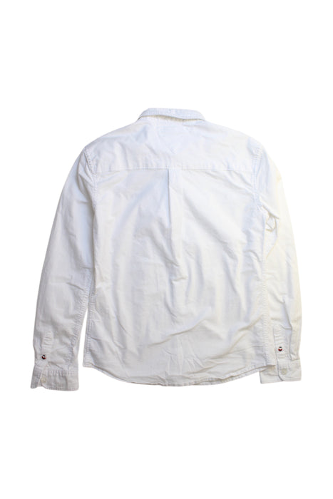 A White Long Sleeve Shirts from Tommy Hilfiger in size 12Y for boy. (Back View)