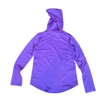 A Purple Hooded Sweatshirts from Under Armour in size 13Y for girl. (Back View)