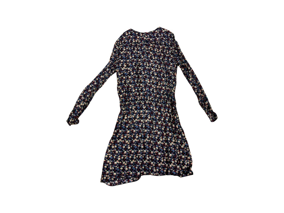 A Blue Long Sleeve Dresses from Bonpoint in size 12Y for girl. (Back View)