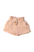 A Peach Shorts from 1 + in the family in size 6-12M for girl. (Front View)