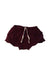 A Burgundy Bloomers from Jamie Kay in size 6-12M for girl. (Front View)