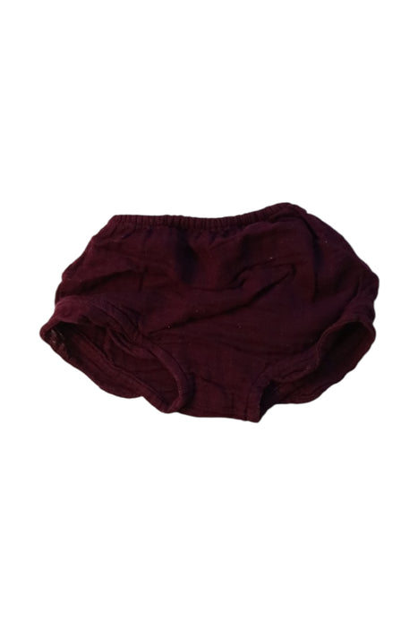 A Burgundy Bloomers from Jamie Kay in size 6-12M for girl. (Back View)