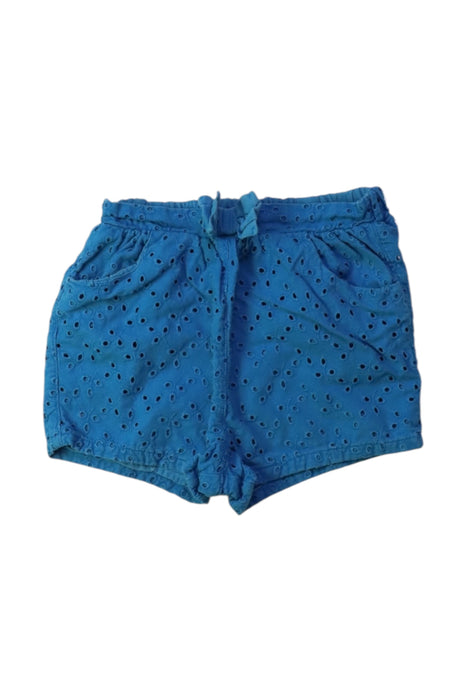 A Blue Shorts from Petit Bateau in size 12-18M for girl. (Front View)