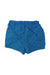 A Blue Shorts from Petit Bateau in size 12-18M for girl. (Back View)