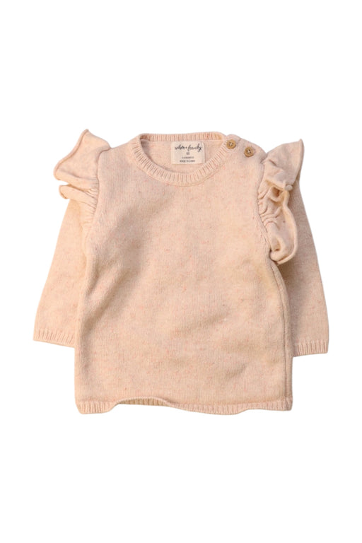 A Ivory Long Sleeve Tops from Wilson & Frenchy in size 3-6M for girl. (Front View)