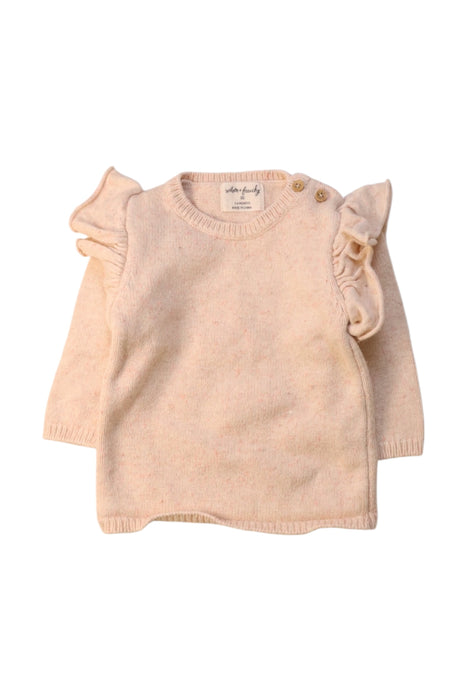A Ivory Long Sleeve Tops from Wilson & Frenchy in size 3-6M for girl. (Front View)